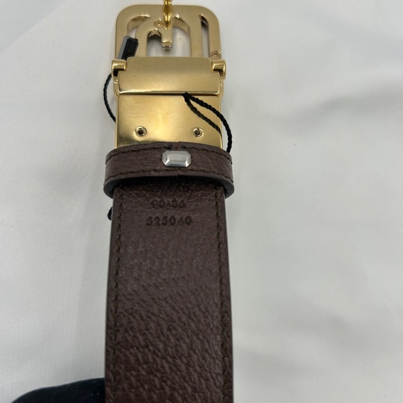 Men’s Gucci, iconic GG interlocking G belt, reversible size 90 cm made in Italy - Picture 11 of 12